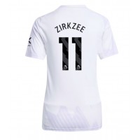 Stroje piłkarskie Manchester United Joshua Zirkzee #11 Koszulka Wyjazdowej dla damskie 2025-26 Krótki Rękaw